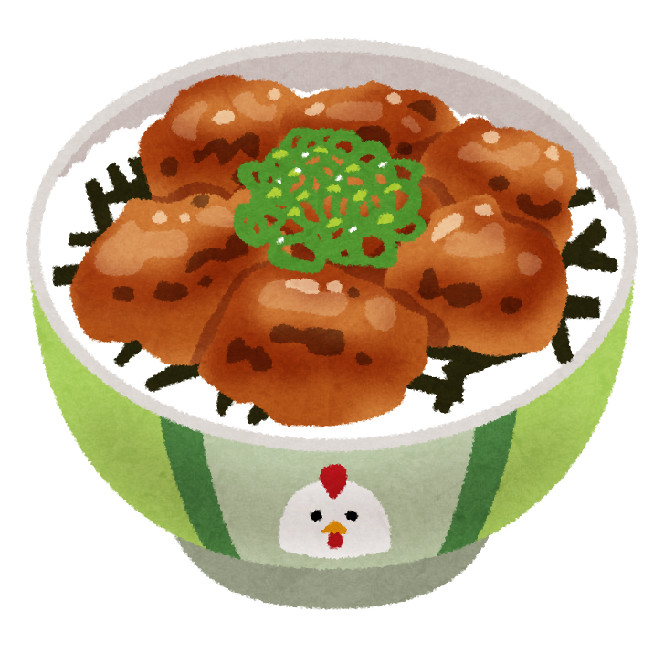 焼き鳥に乗るヒツジの無料 フリー イラストかわいい手描きの無料素材「てがきっず」保育園・小学校・介護施設にぴったりのフリー素材イラスト