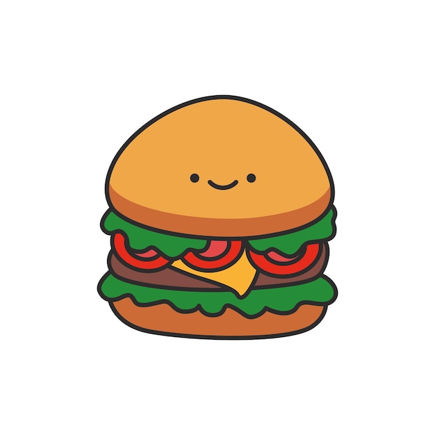 ハンバーガー 食べ物・飲み物 その他一般・装飾 の無料イラスト介護アンテナ