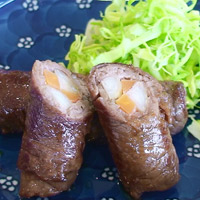 ごぼうの料理も0分料理！牛肉のごぼう巻き
