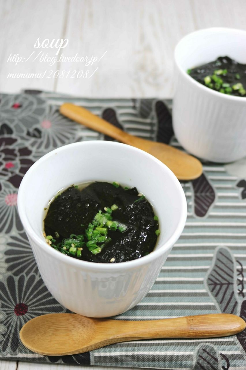即席！簡単！焼き海苔の和風スープ