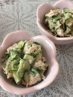 キュウリとツナのマスタードサラダ 副菜