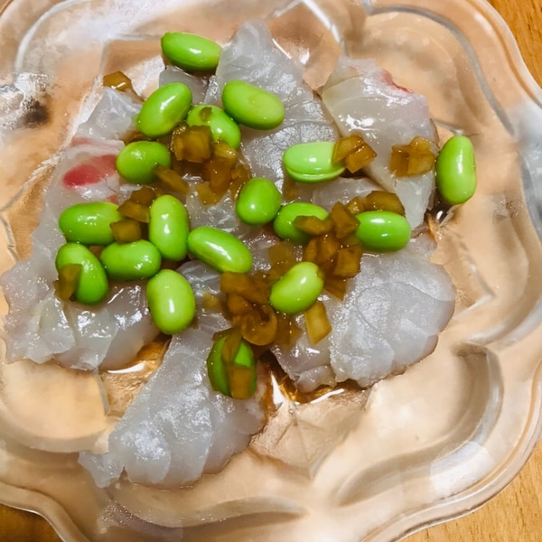 ゆず香る鯛のカルパッチョ