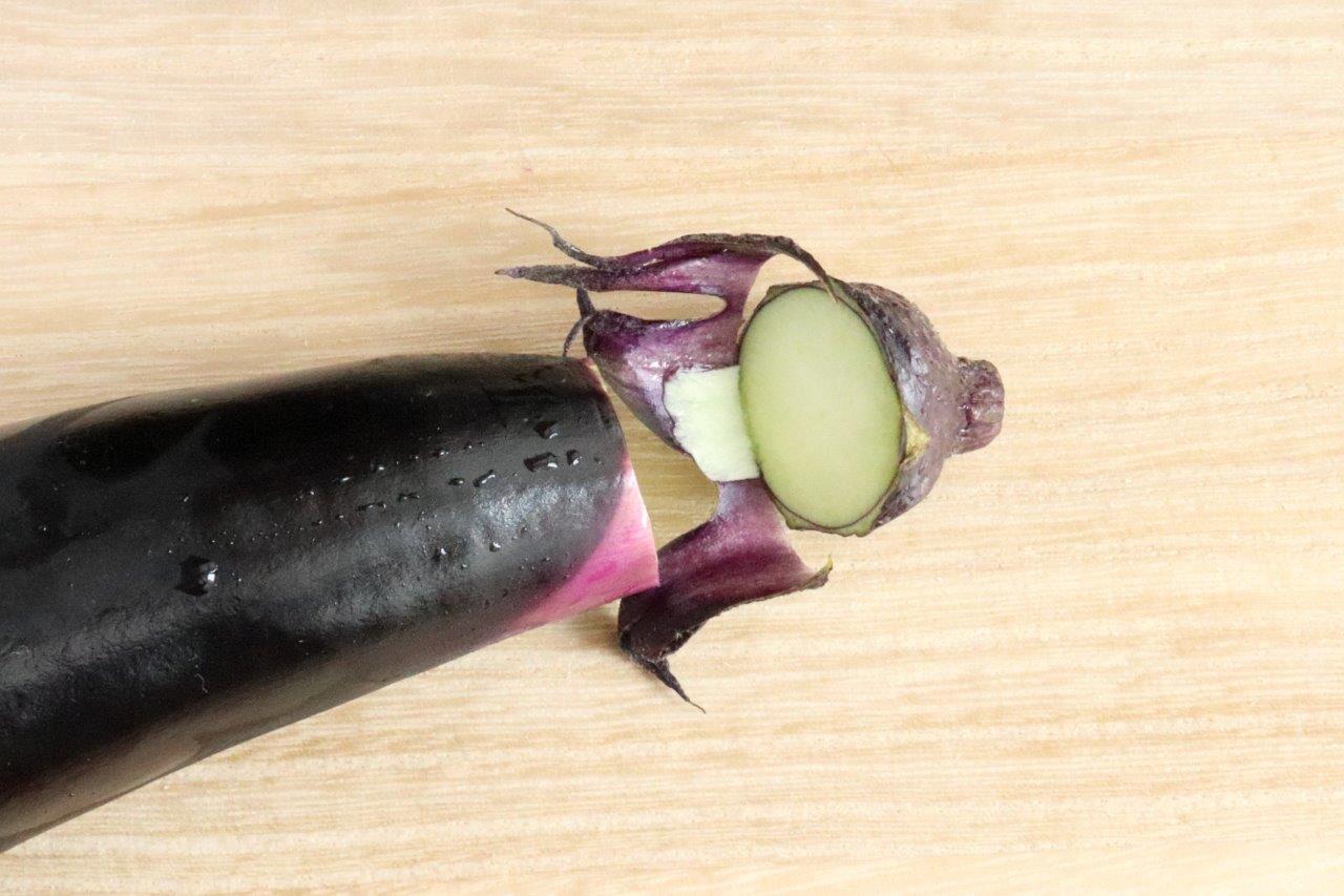 なすとオクラのみそ汁