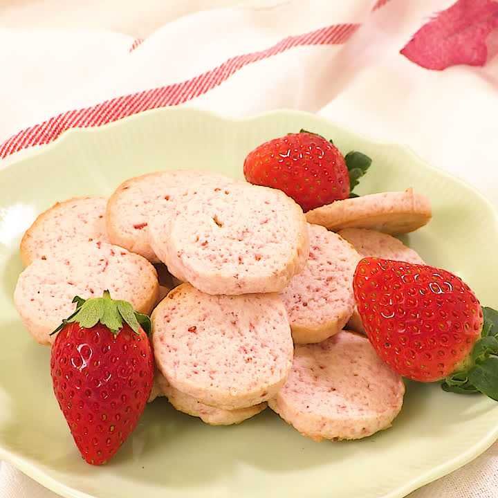 生の苺で作る！いちごのクッキ