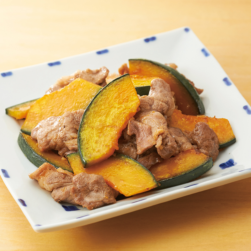 かぼちゃと豚肉の甘酢炒めきたやさいホクレン農業協同組合連合会