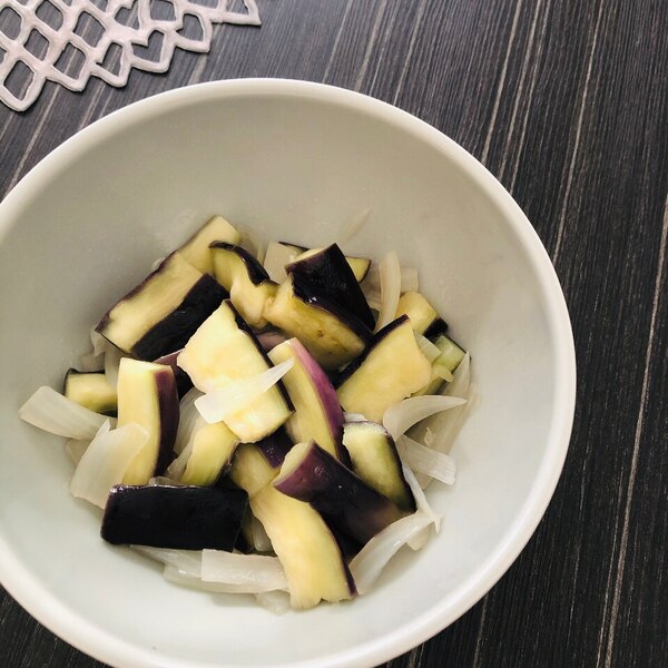 ＊レンジで完成＊生姜香る茄子の白だし煮 カンタン和食副菜