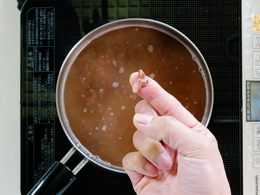 炊飯器で作る小豆煮