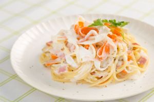 簡単‼︎女子ウケ♡ ベーコンポテトの濃厚クリームパスタ