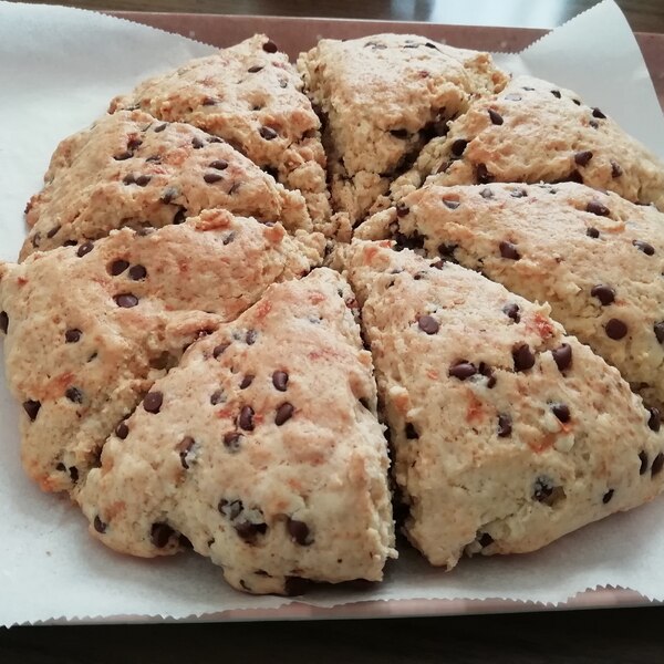 豆乳とHMで♡簡単スタバ風チョコスコーン移行のお知らせ