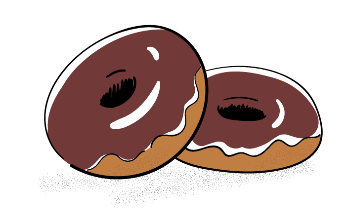 リアル ドーナツ イラストリアルイラストとお菓子と食べ物とドーナツと美味しそうのイラストイラストレーター検索 illustratore-space