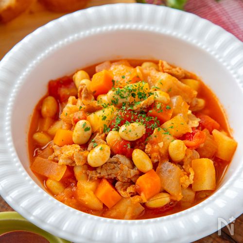 簡単ポークビーンズ