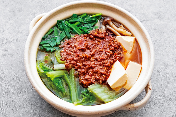 黒ごま坦々納豆鍋