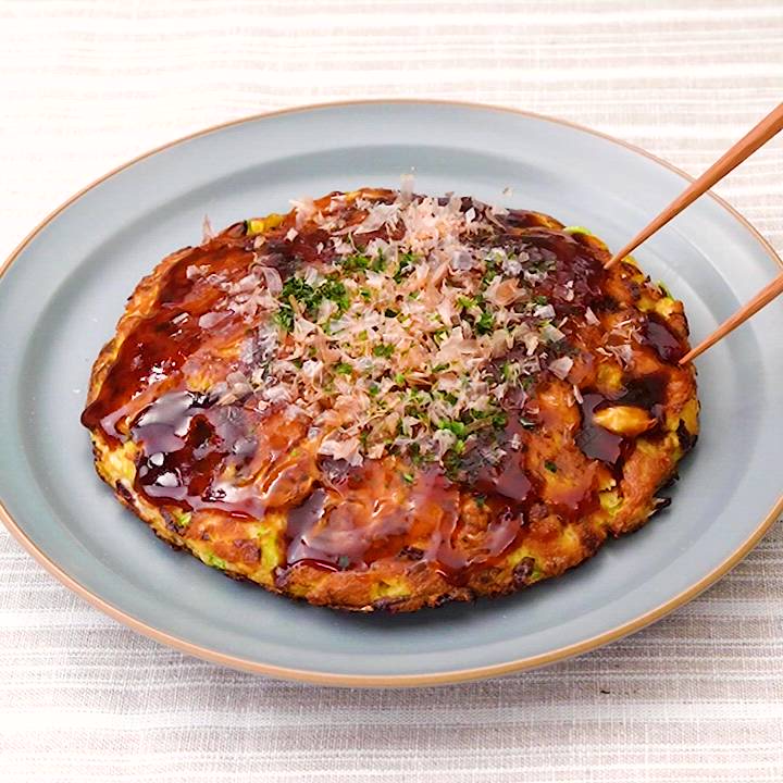 簡単片栗粉でお好み焼き