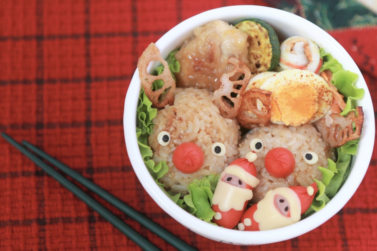 キャラ弁＊節分の赤おにくん＆おかめさんお弁当～☆ : 子連れハワイ旅行Blog**
