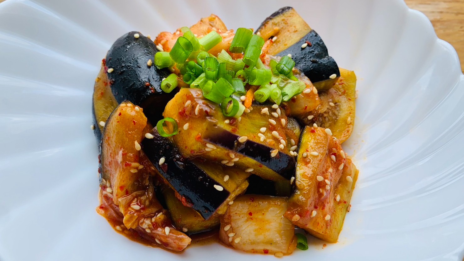 簡単レンジで茄子の煮浸し