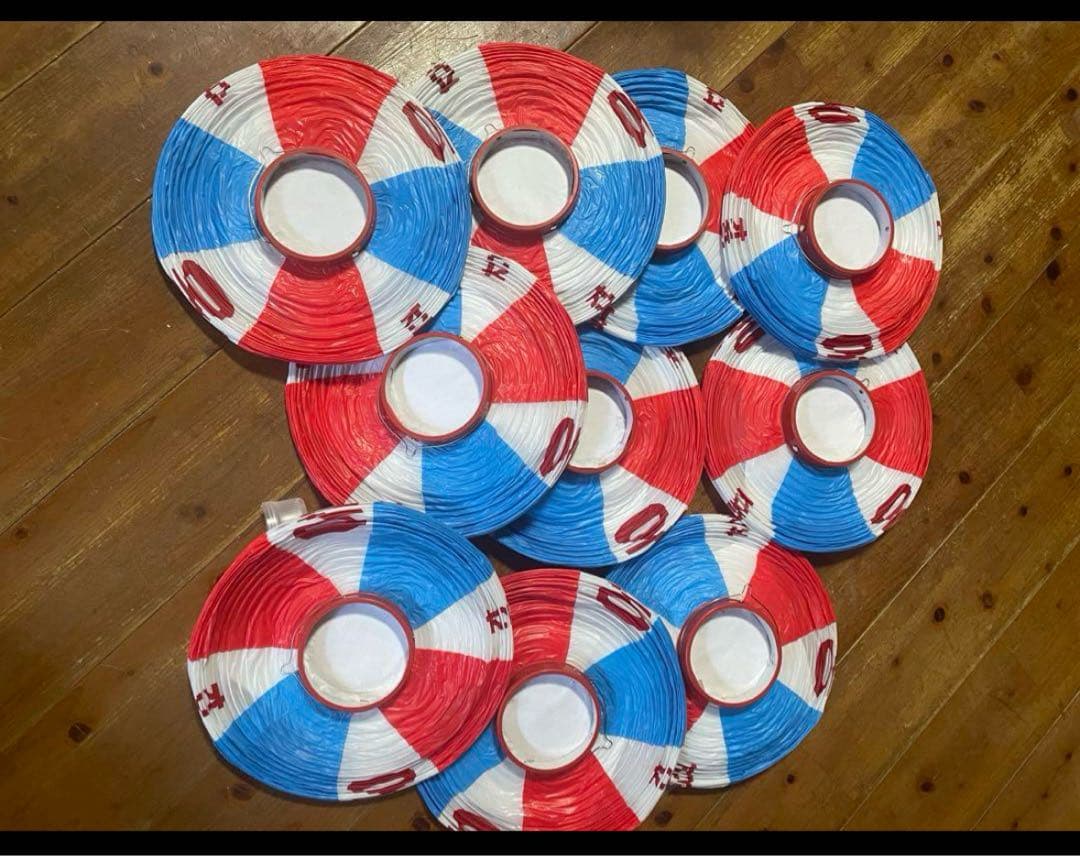 オリオンビール提灯4個セット 未使用 新品 4個セット オリオンビール 提灯 赤