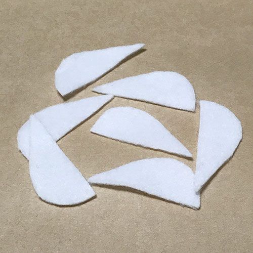 フェルトの生クリームをつくろう その2 完結編 - 礼工房 −フェルトでスイーツ製作日記−