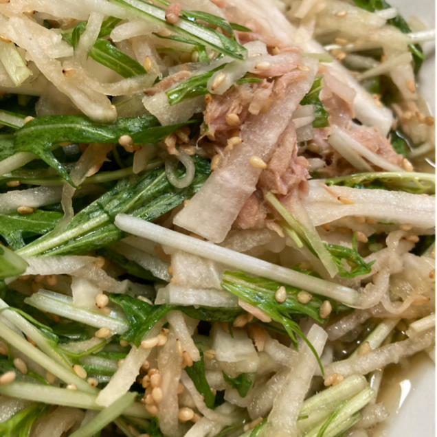 無限♡大根サラダやみつき切って和えるだけ