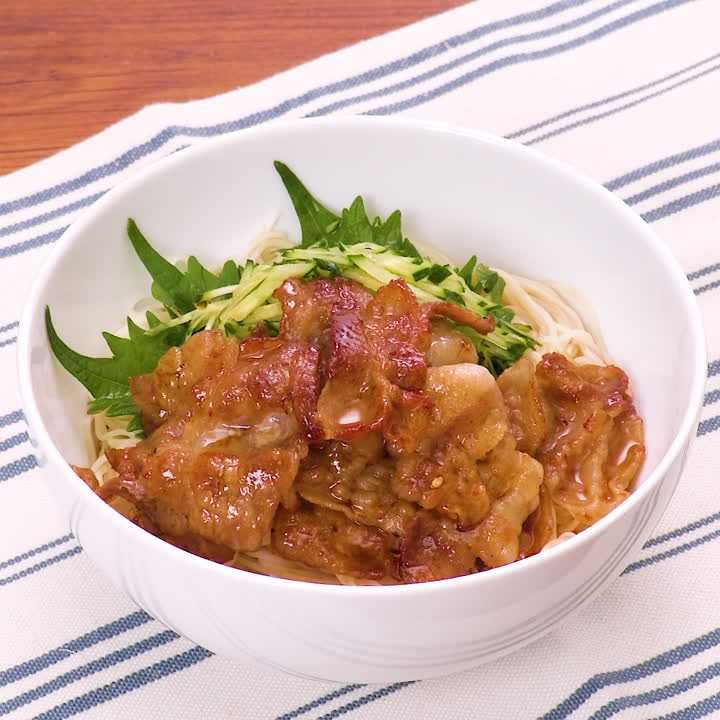 豚肉のごまだれ焼き