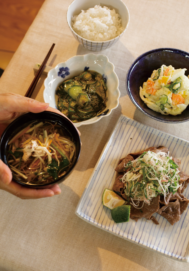 夕食 ぶりの塩焼き・山芋ステーキ・ポテトサラダ: THE LAST SASURAI ～自炊ニストの食卓～