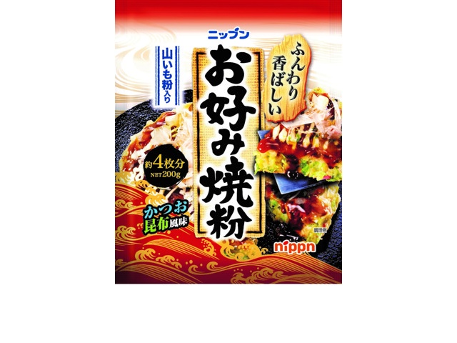 ニップン ふわっととろっ お好み焼粉 400g＜約8枚分＞ 1セット 1個×2- アスクル