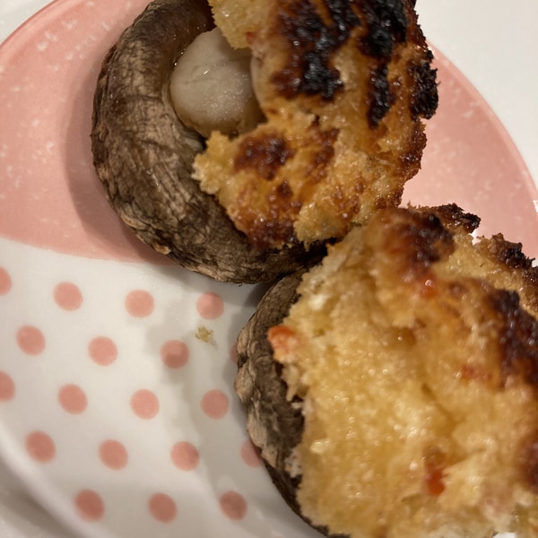 魚焼きグリル♡しいたけのチーズ焼き