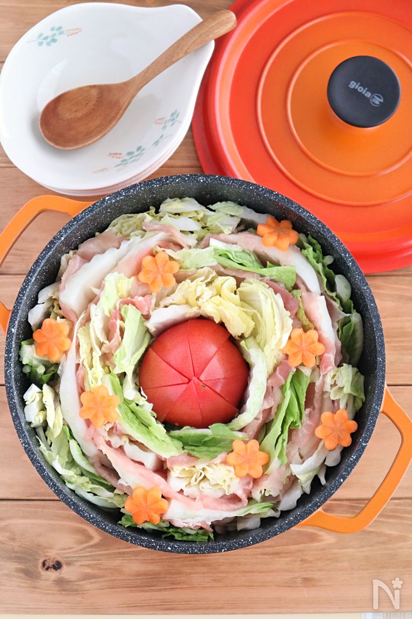 糀甘酒でまろやか♪白菜ミルフィーユ鍋