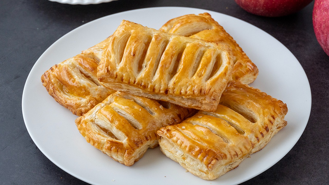 材料3つ☆簡単カスタードアップルパイ