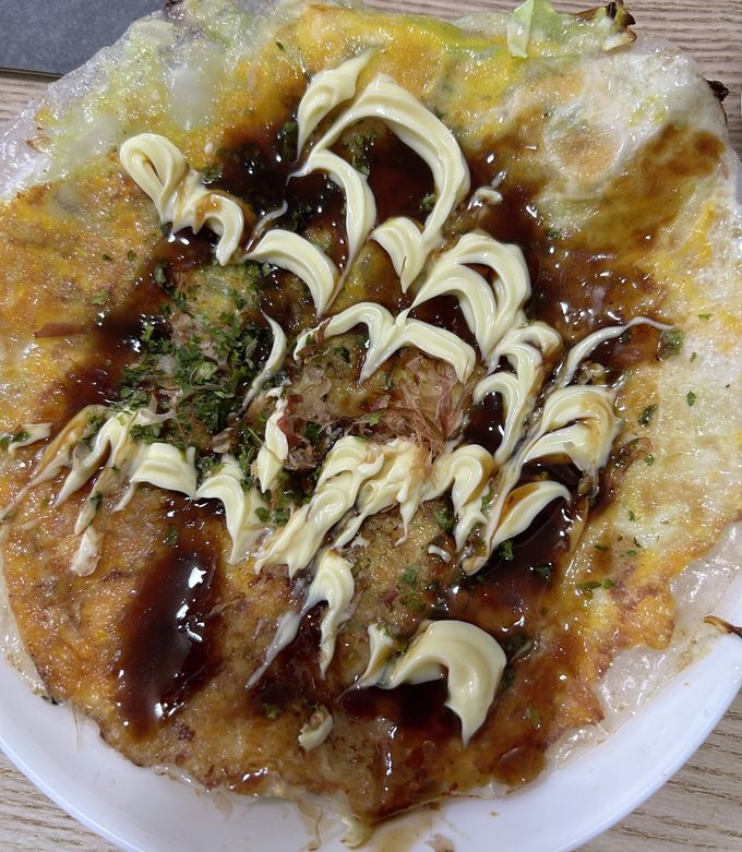 ライスペーパーのお好み焼き風