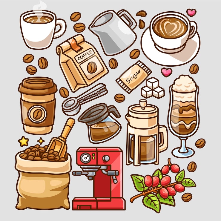 コーヒーを飲む女性 イラスト素材2074322- フォトライブラリ