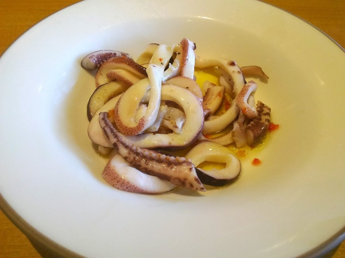 10分 ファミレス風♪真イカのパプリカソース