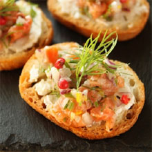 サーモンとクリームチーズのカナッペDEAN & DELUCA 公式
