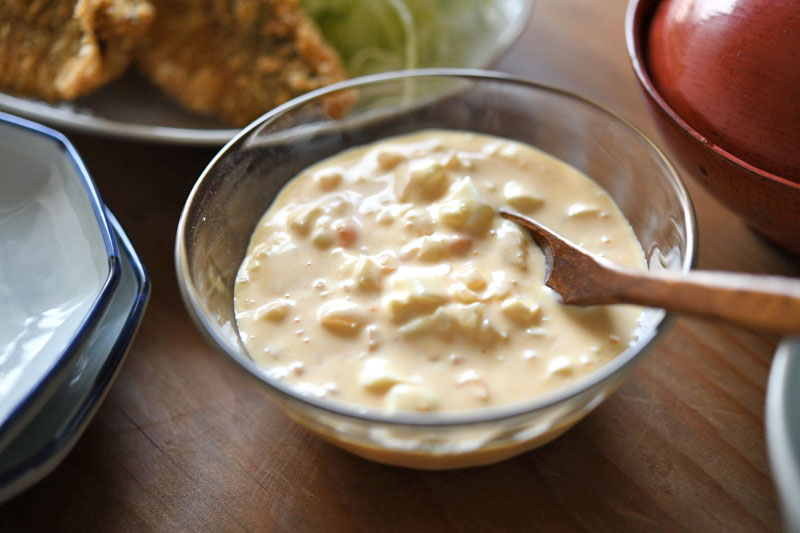 自家製タルタルソース添えたアジフライ入りますよー🐟🍺🥳アジフライタルタルソースおつまみ埼玉欧風カレー志木欧風カレークラフトビール