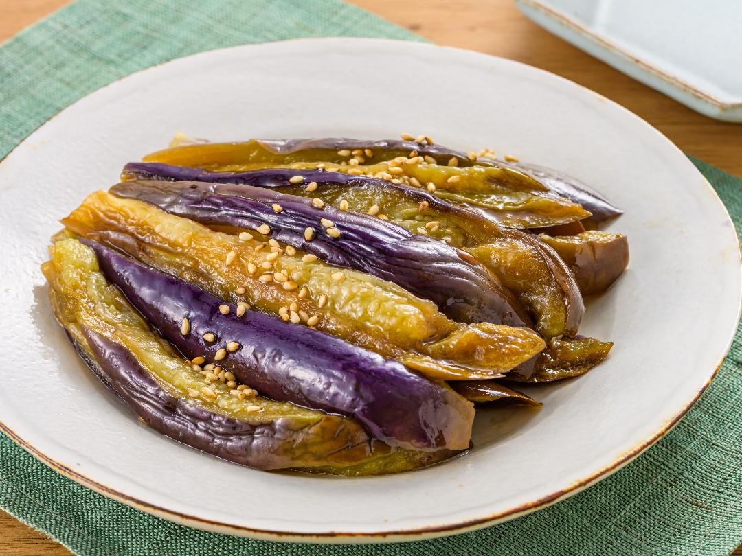 レンジで５分＊チンして混ぜるだけ＊ピリ辛豆板醤入り蒸し茄子アットレシピ @recipe