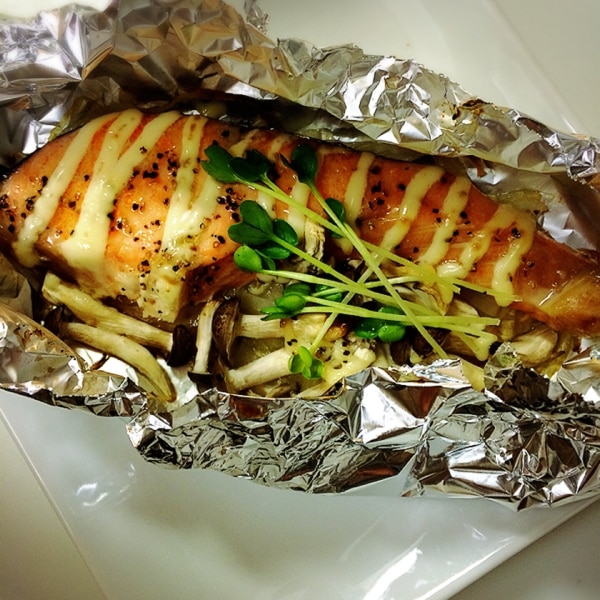 鮭のマヨホイル焼き