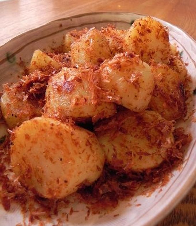 ほぼ塩０ピーマンとじゃがいものかつお節あえ