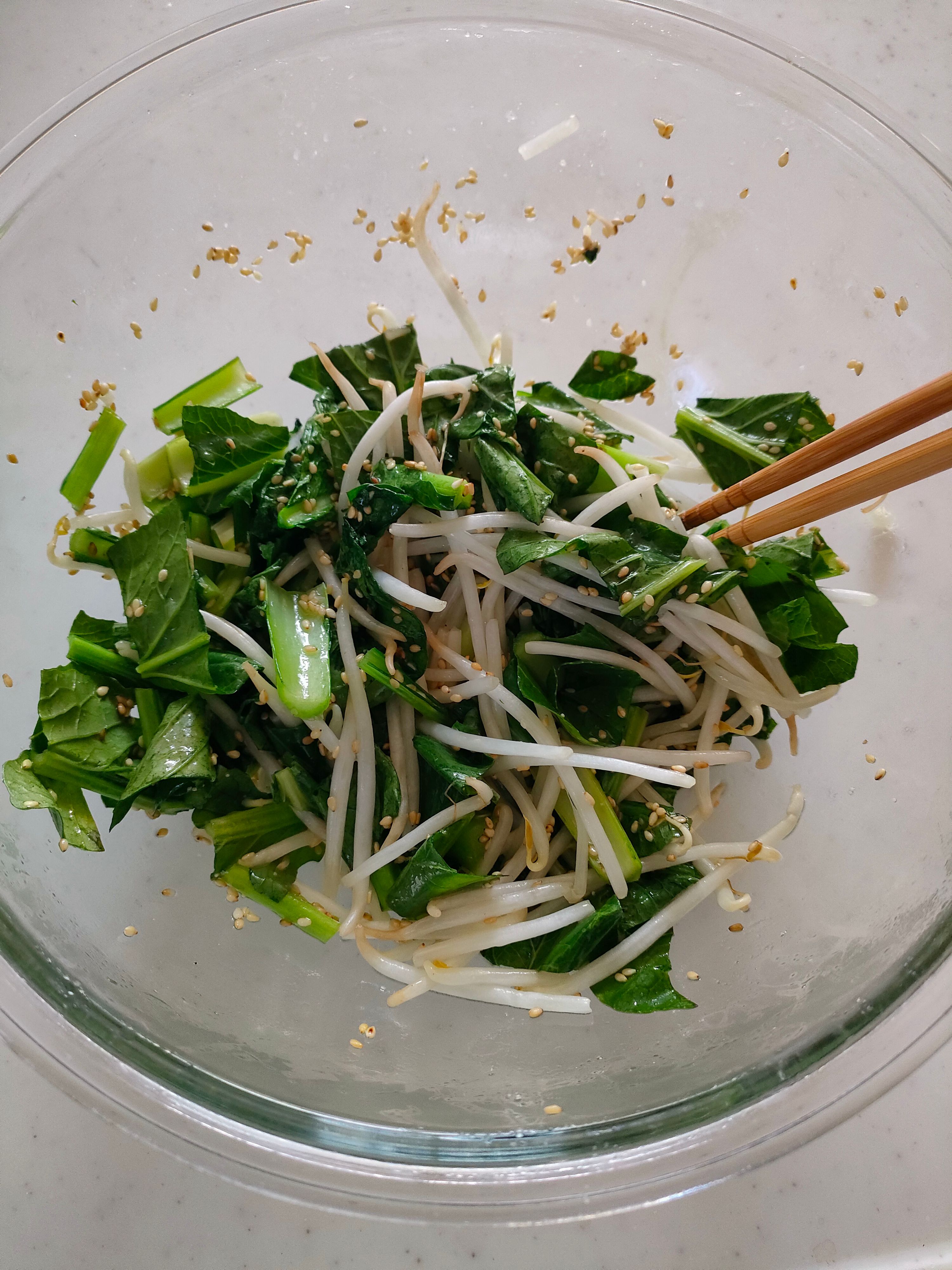 レンジで簡単！ 小松菜とえのきのナムル