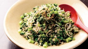 菊芋の葉と実山椒の佃煮