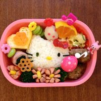 キャラ弁 運動会の旗体操のお弁当♪