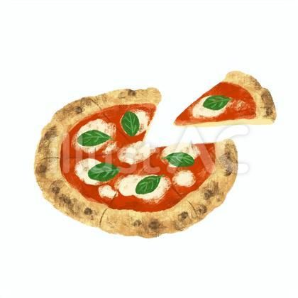 ピザを食べる人イラストマン人物フリーイラスト素材集