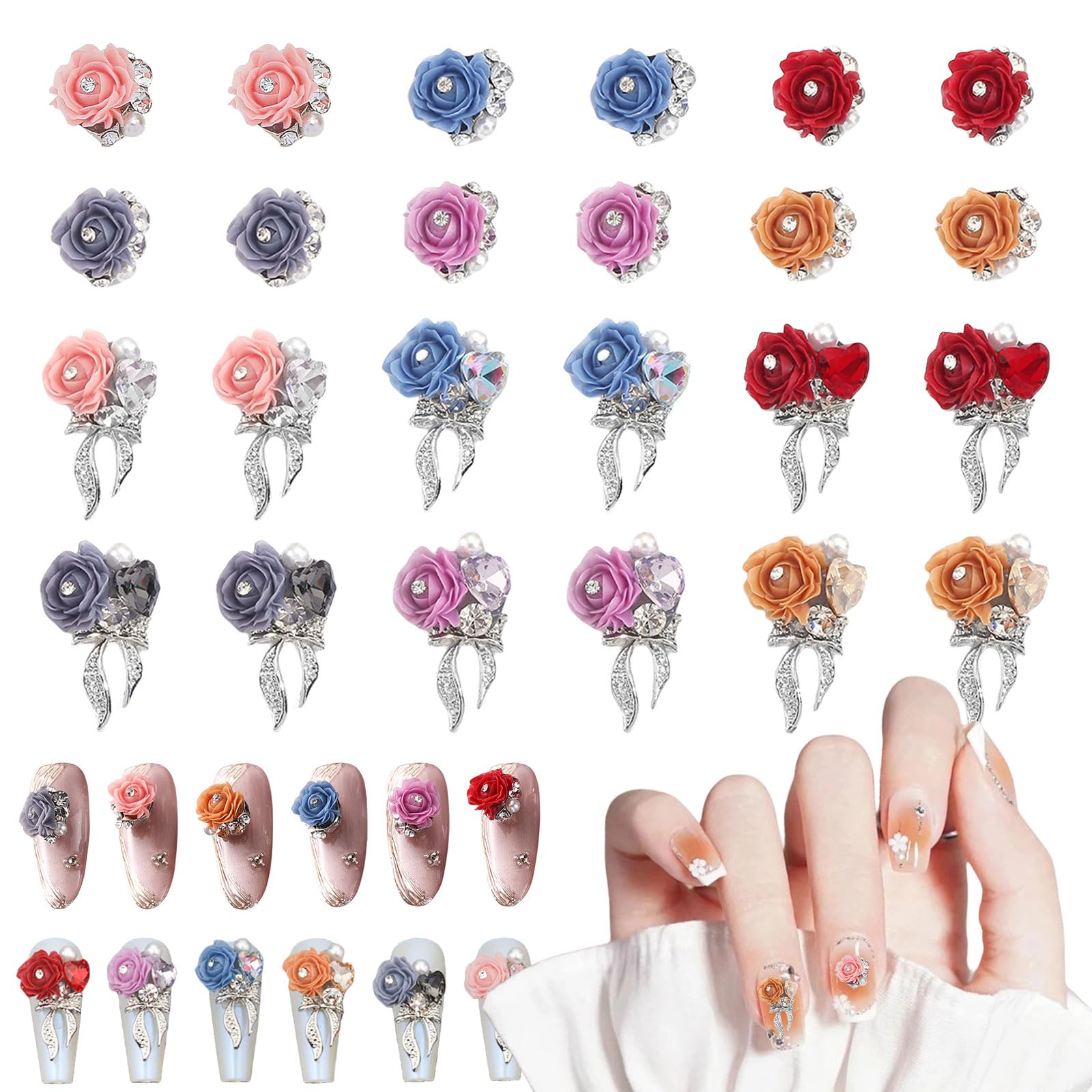 人気順 フラワーパーツネイルのネイルデザインネイルブック