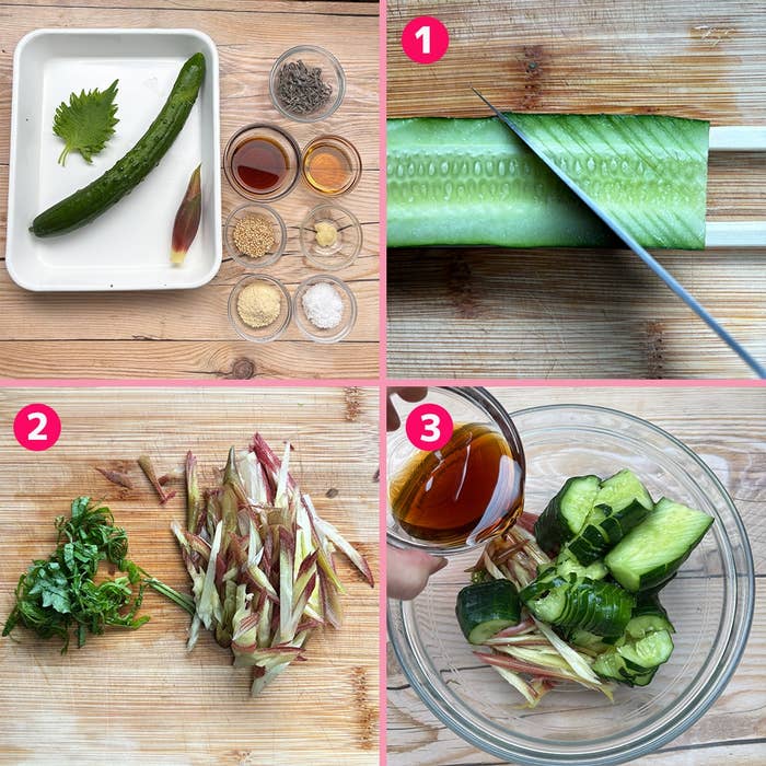 混ぜるだけで簡単、5分で完成「きゅうりとミョウガと大葉のさっぱり和え」ズボラ飯・簡単料理レシピ動画サイト「ずぼらめしJP」