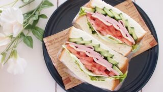 ハム、たまご、きゅうりのサンドイッチの写真素材97971924- PIXTA