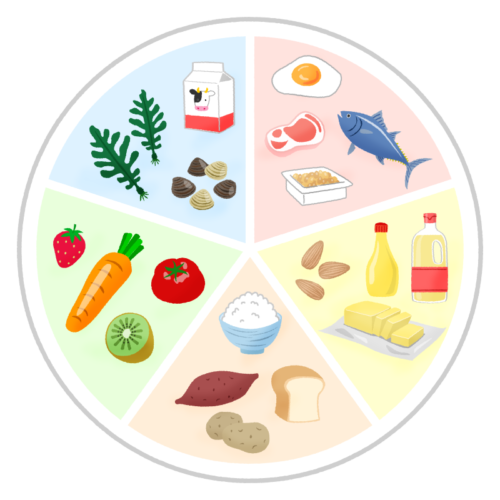 無料イラスト•フリー素材 しろくまとねこ - 食べ物