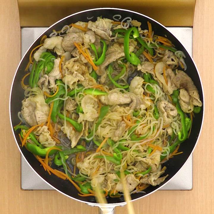 豚こま肉のチャプチェ