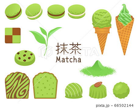 抹茶デザートフルーツアイスクリームイラスト画像とPSDフリー素材透過の無料ダウンロード - Pngtree