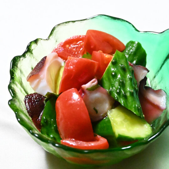 あさイチ きゅうりとトマトのマリネのレシピ。キッチンバサミで簡単レシピ。ツイQ楽ワザ - miraku 〜美楽食