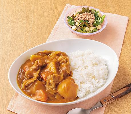 カレーの材料セット２：イラスト無料