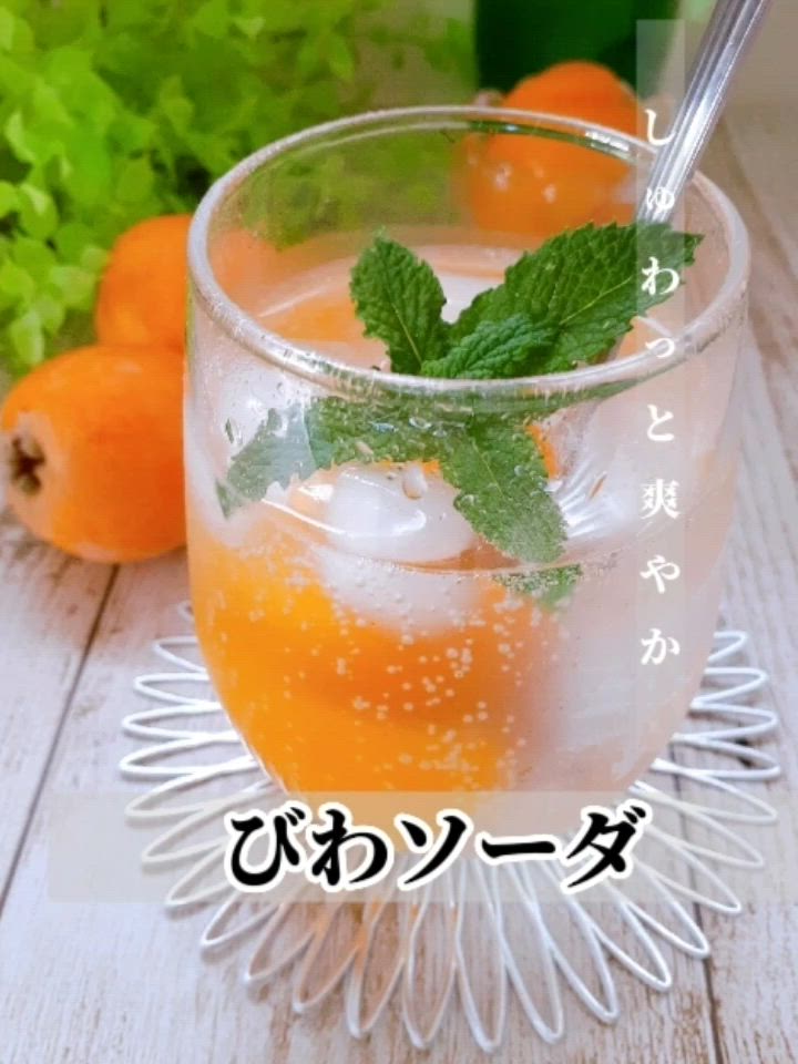 びわのシロップ漬け 作り方TikTok