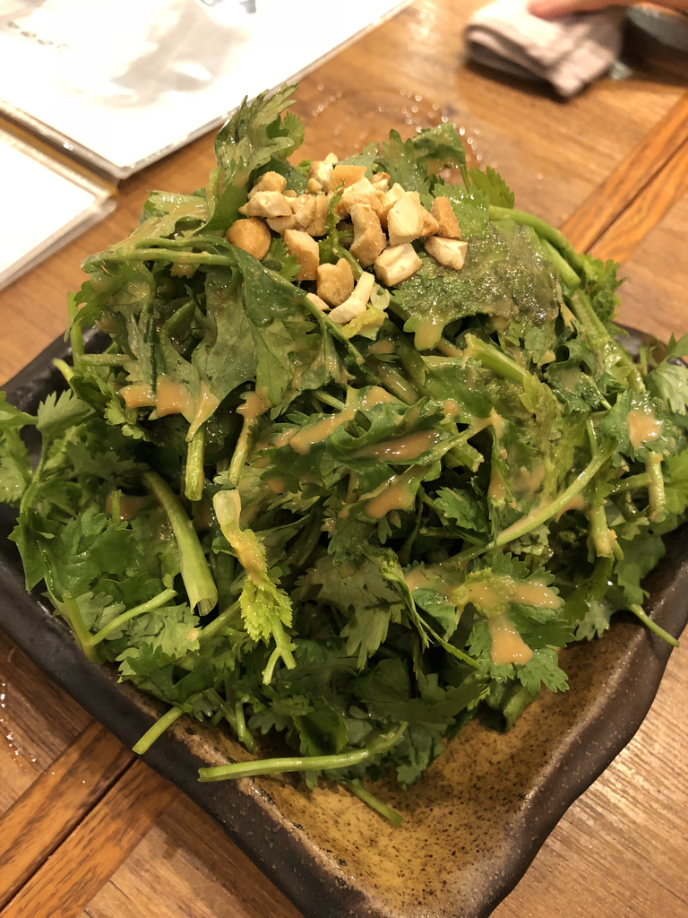 肉汁餃子のダンダダンで楽しむパクチーサラダの魅力